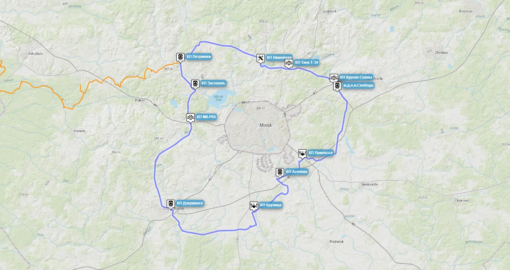 Велосипедный тур  Минская Кругосветка