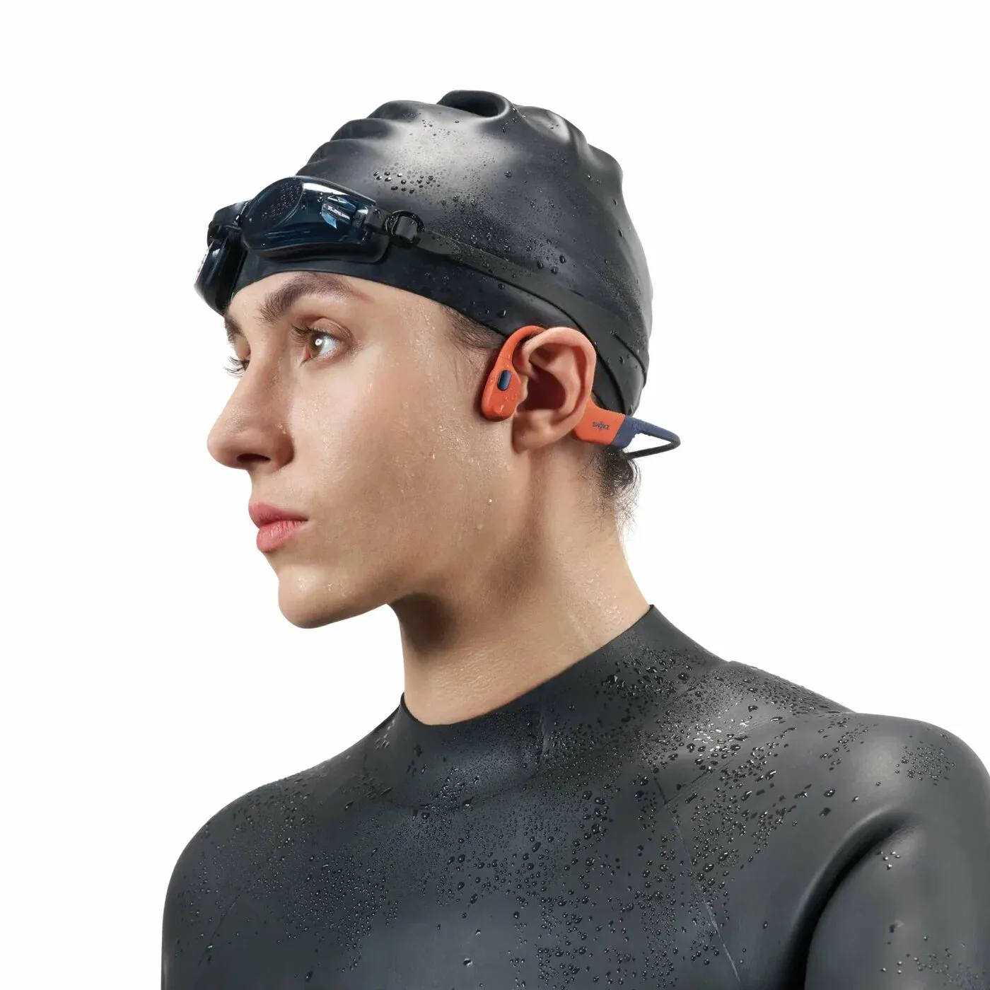 Беспроводные наушники с костной проводимостью SHOKZ OpenSwim Pro, оранжевый