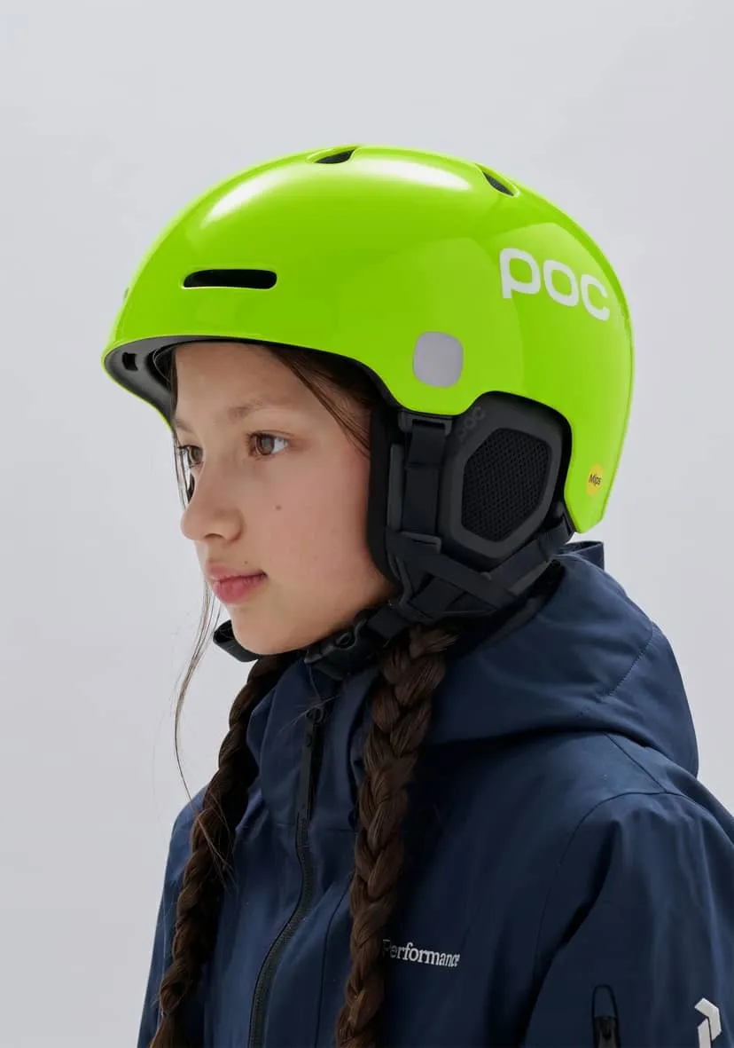 Горнолыжный шлем детский POCito Fornix MIPS Fluorescent Yellow/Green