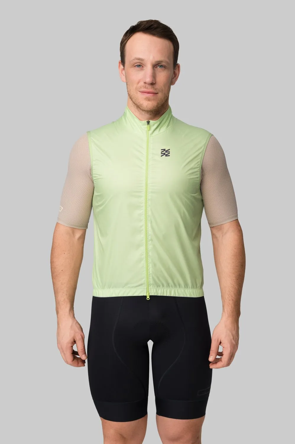 Жилетка ветрозащитная ЭВОЛВ (VTR EVOLVE) Лайм мужская