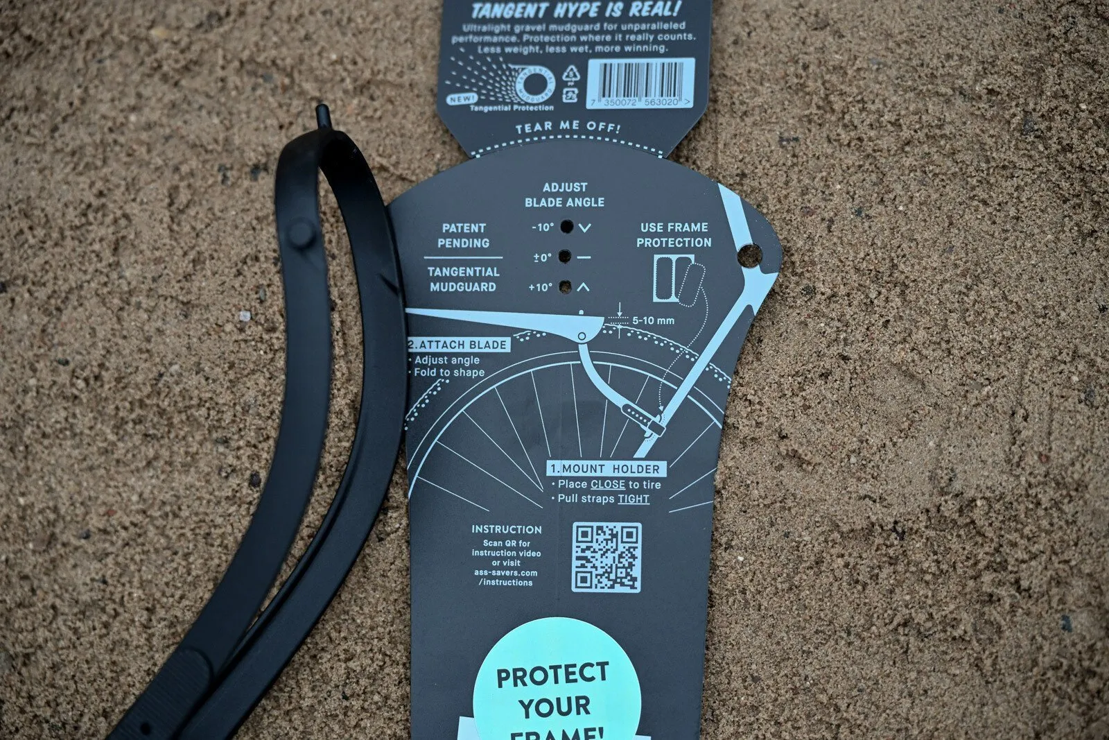 Крылья Ass Savers Win Wing Gravel 2 Black Dots