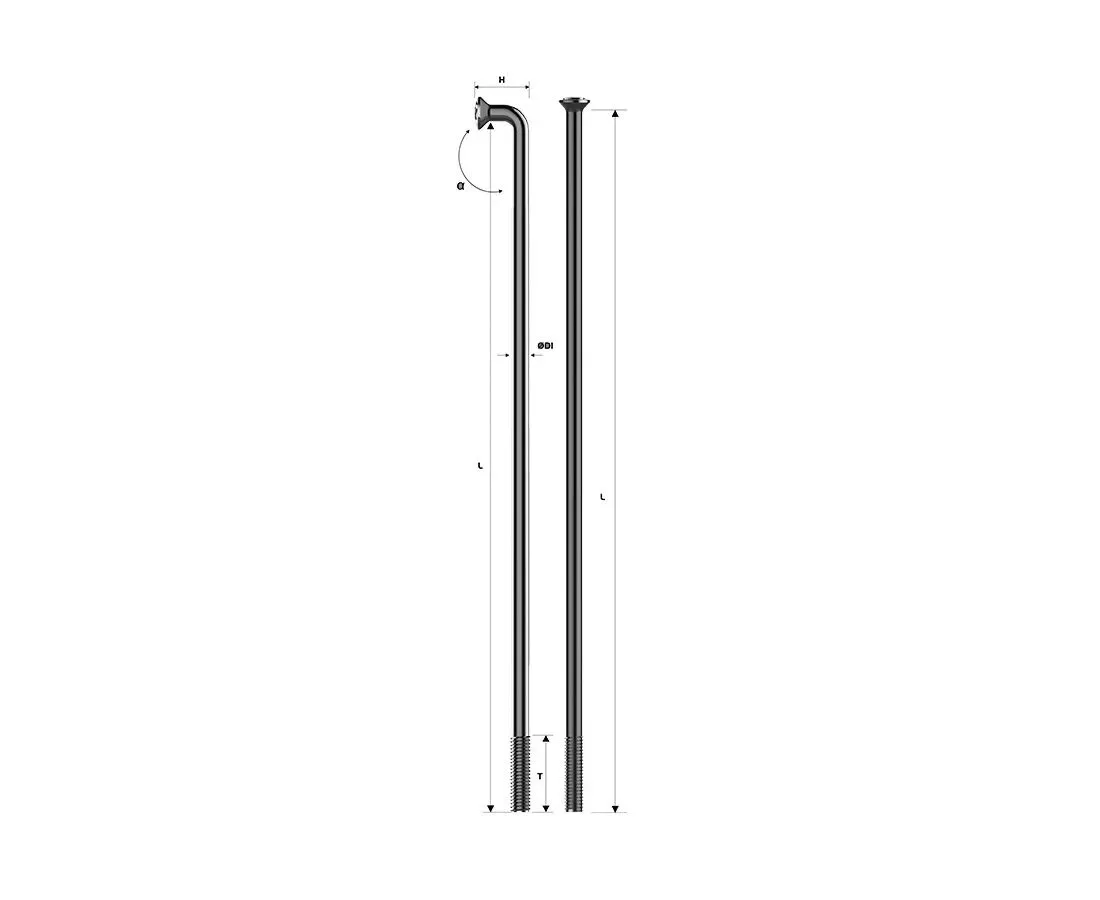 Спица Pillar P14 x 248мм J-bend, чёрный