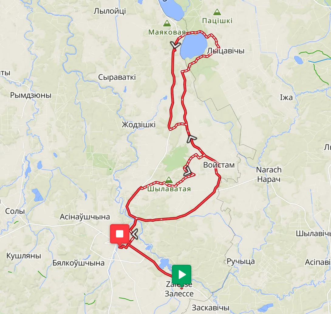 From Zales'e around Vishnevo lake 109k