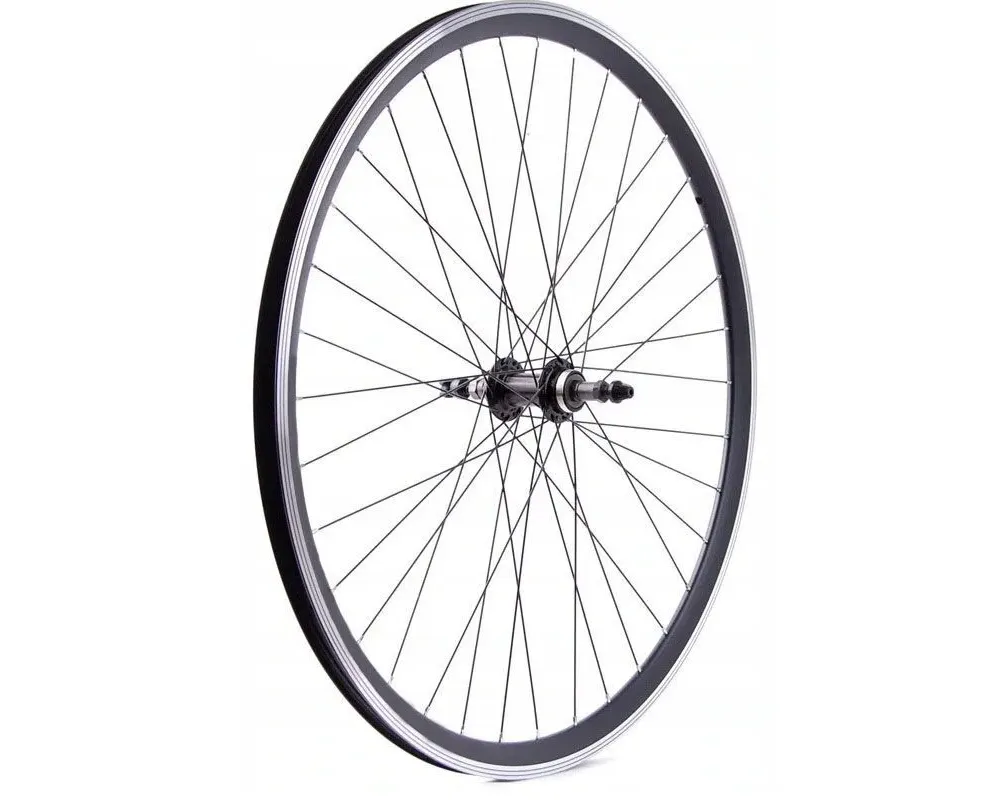 Колесо заднее, 26, 32 отв., (гайка), V-Brake, под трещотку 6/7 ск., обод двустеночный