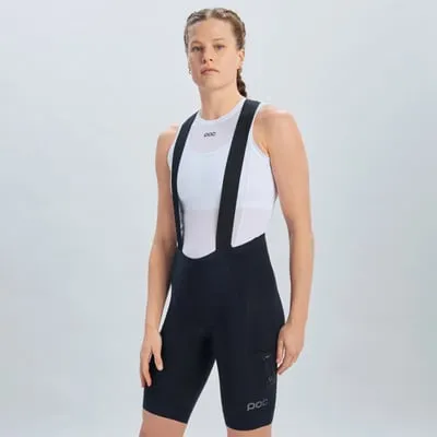 POC Women's Essential Cargo Cycling Bib Shorts Uranium Black