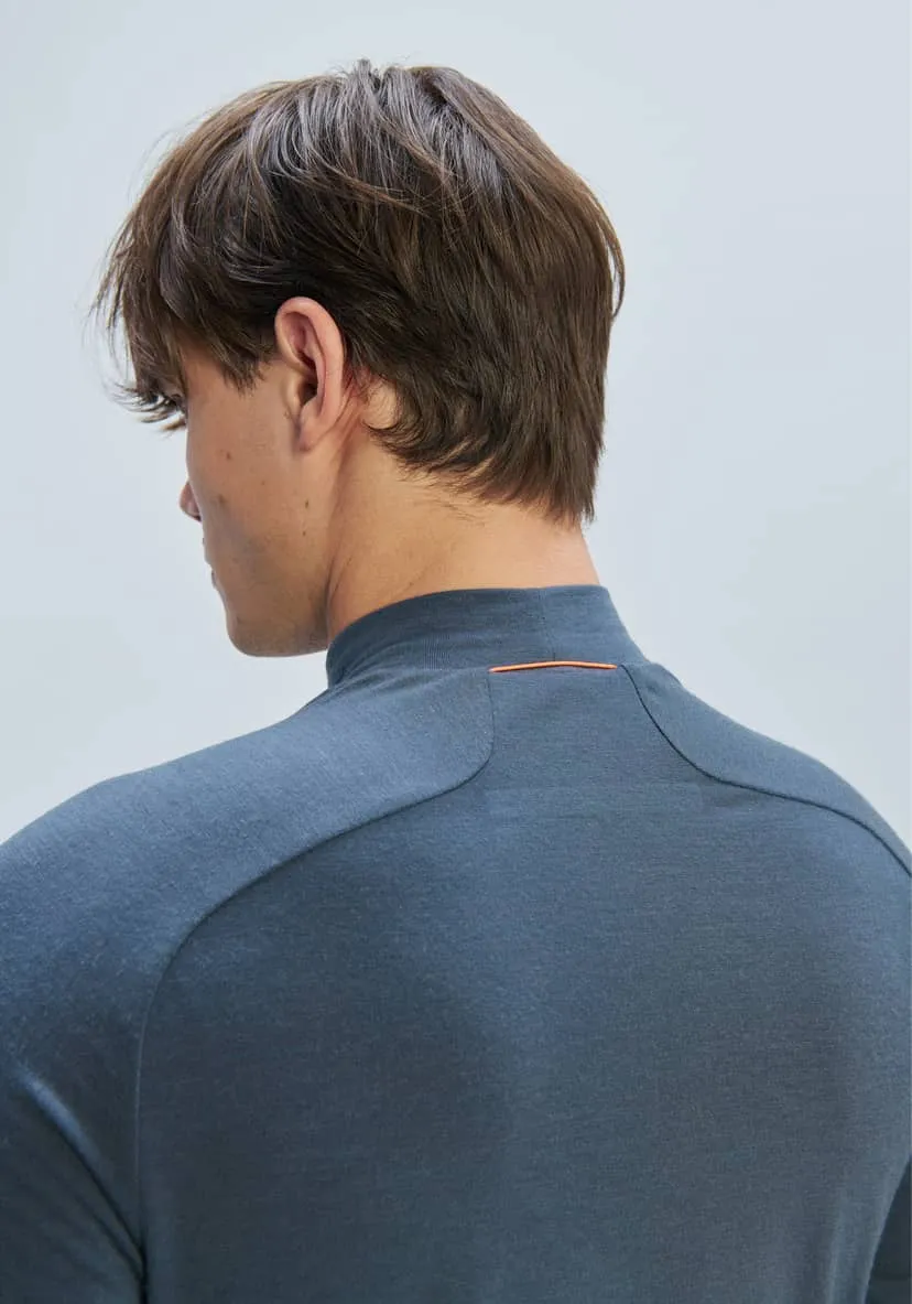 Веломайка POC Men's Layer Merino Mock Neck Jersey Sylvanite Grey