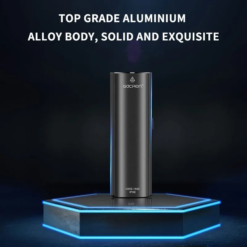 Велосипедный фонарь 2 в 1 GACIRON V20S-1000, передний/задний, черный