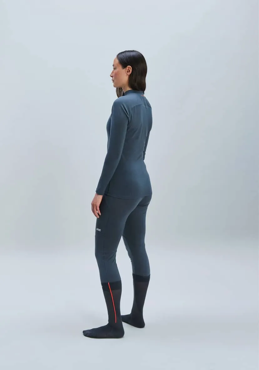 Веломайка POC Women's Layer Merino Mock Neck Jersey Sylvanite Grey