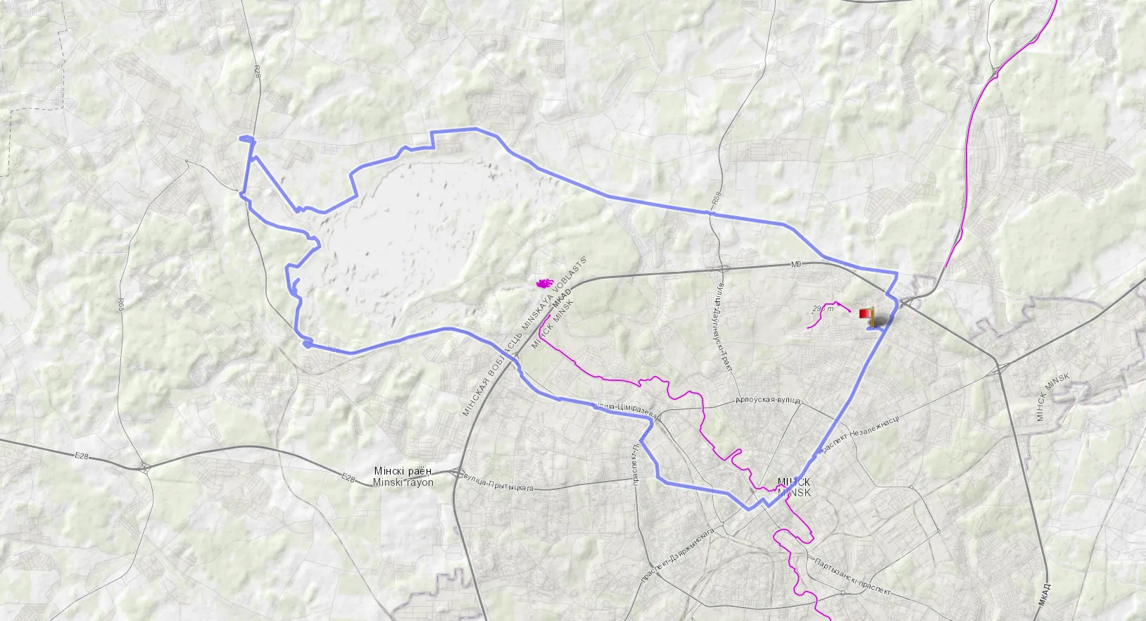 Минск - вокруг Минского моря