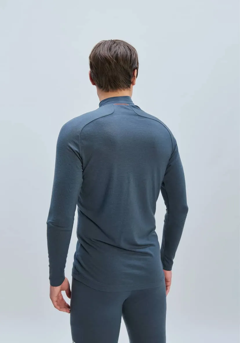 Веломайка POC Men's Layer Merino Mock Neck Jersey Sylvanite Grey