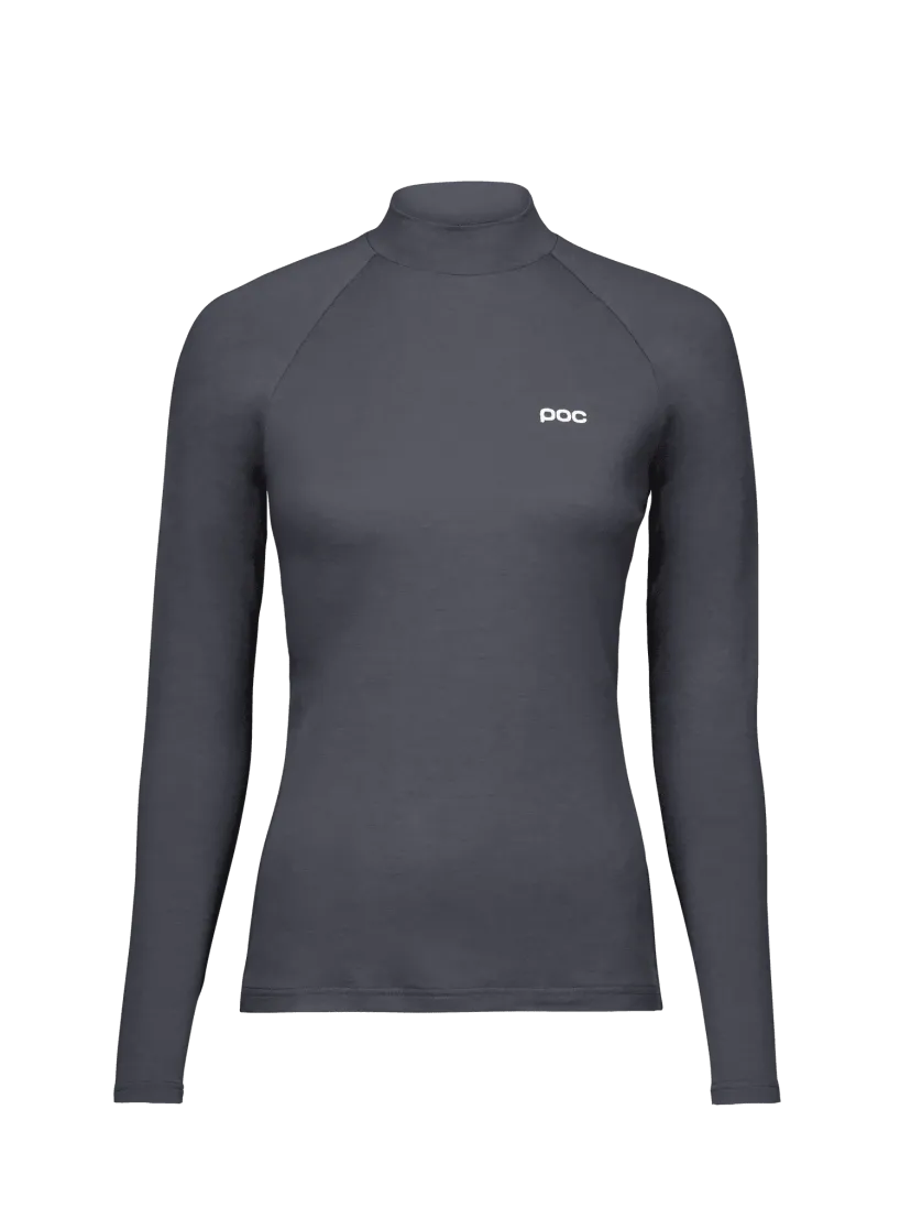 Веломайка POC Women's Layer Merino Mock Neck Jersey Sylvanite Grey