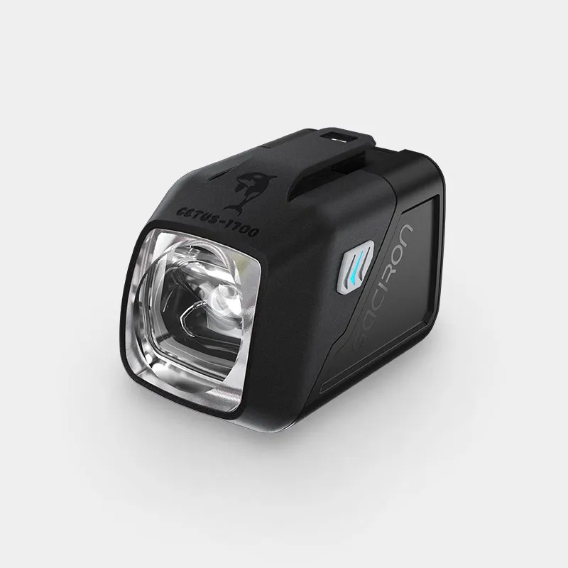 Аэродинамический велосипедный фонарь GACIRON Cetus-1700, черный