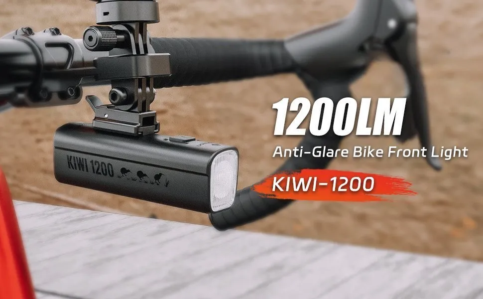 Велосипедный фонарь GACIRON Kiwi-1200, черный