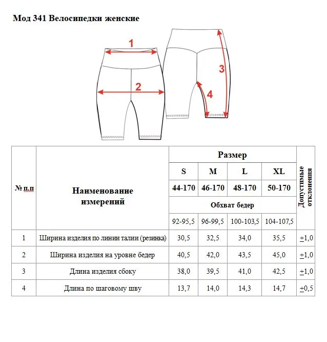 Велосипедки STRIDE BLACK 341 женские