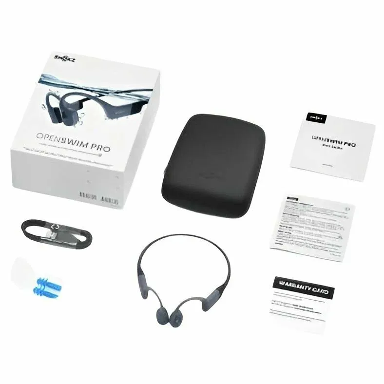 Беспроводные наушники с костной проводимостью SHOKZ OpenSwim Pro, серый
