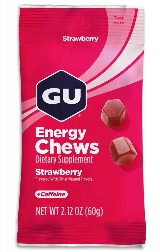 Конфеты жевательные GU Energy Chews Клубника, 1 шт