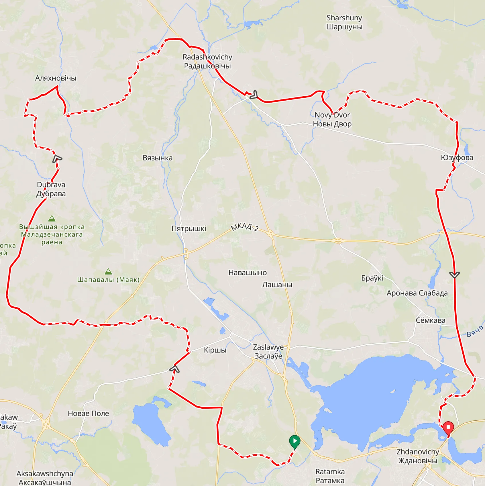 Big Oak 100k — Dubrova / Radoshkovichi / Yuzifova | On-Dirt G Route