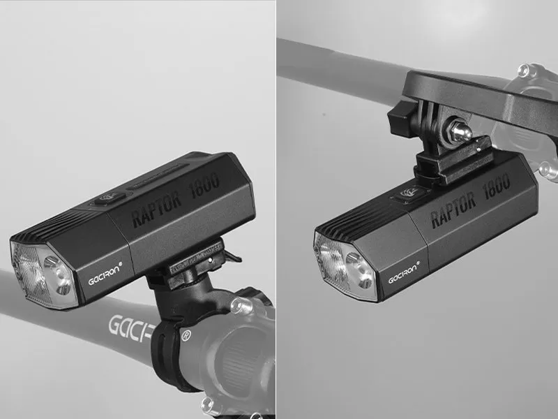 Велосипедный фонарь GACIRON Raptor-1800, черный