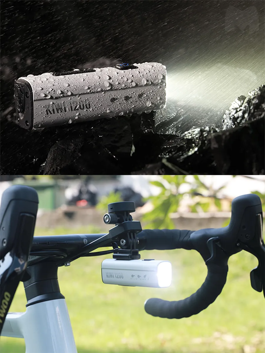 Велосипедный фонарь GACIRON Kiwi-1200, белый