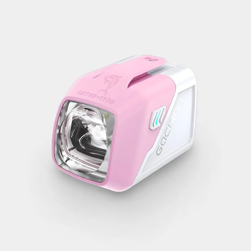 Аэродинамический велосипедный фонарь GACIRON Cetus-1700, розовый