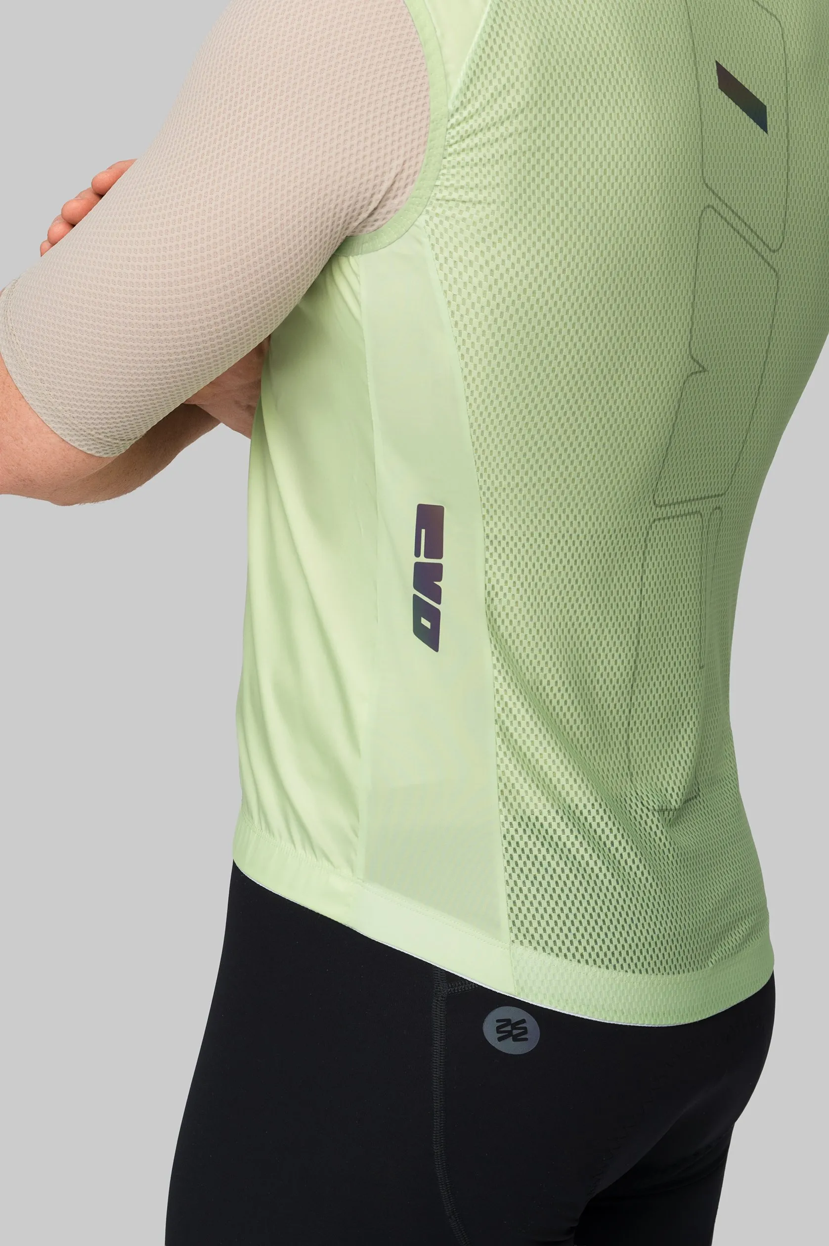 Жилетка ветрозащитная ЭВОЛВ (VTR EVOLVE) Лайм мужская