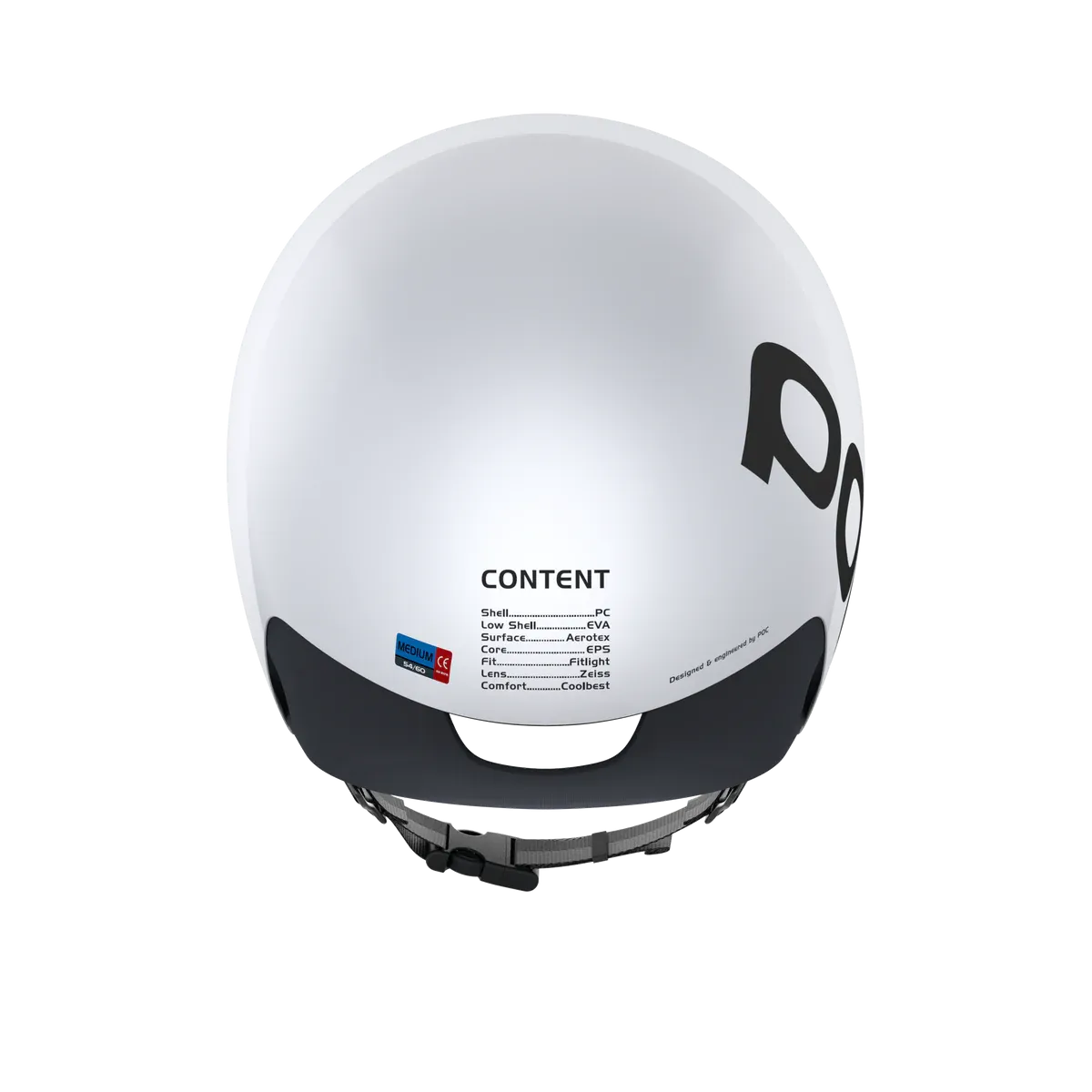 Шлем POC CEREBEL RACEDAY Hydrogen White