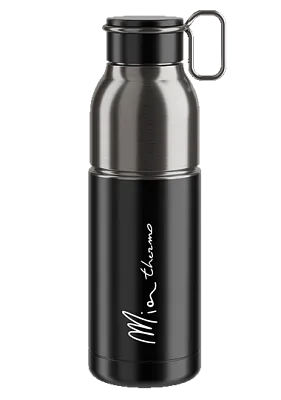 Фляга велосипедная из нержавеющей стали Elite Mia Termo 12/24ч / 550мл / Черный