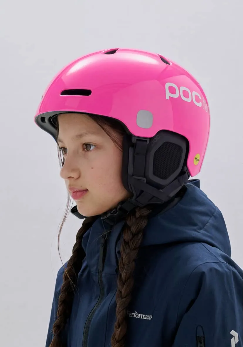 Горнолыжный шлем детский POCito Fornix MIPS Fluorescent Pink