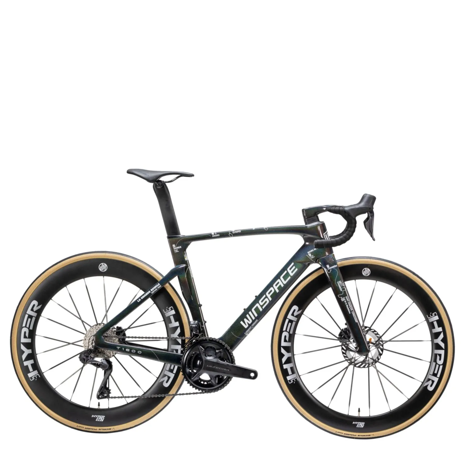 Велосипед Winspace T1600 Dura-Ace Di2 Bright black/White