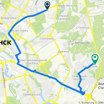 От Макаёнка  до улица Нестерова, Минск