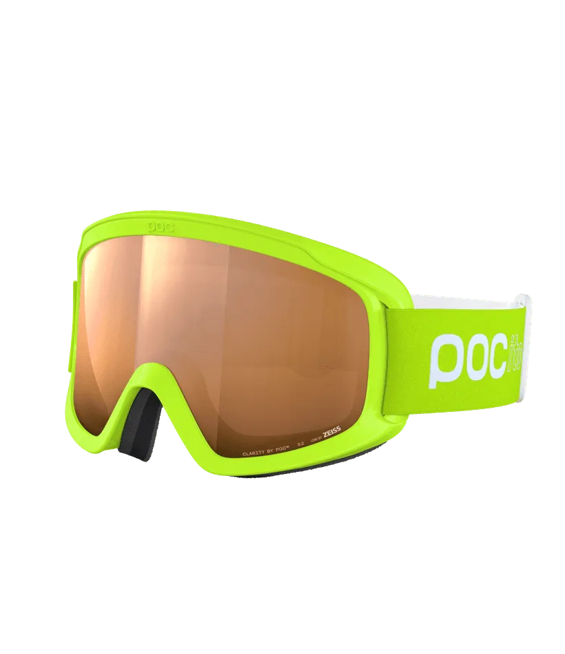 Горнолыжная маска детская POCito Opsin Fluorescent Yellow/Green/Partly Sunny Light Orange