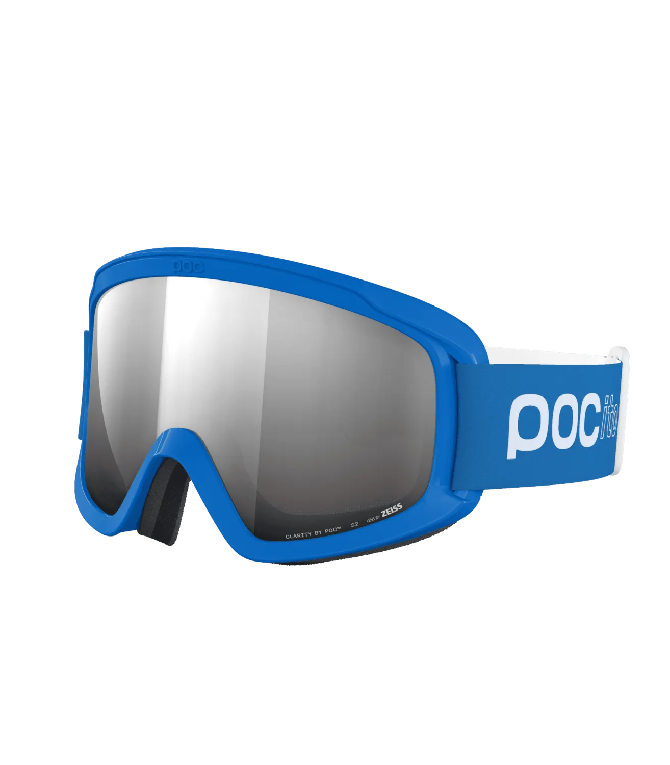 Горнолыжная маска детская POCito Opsin Fluorescent Blue/Partly Sunny Silver