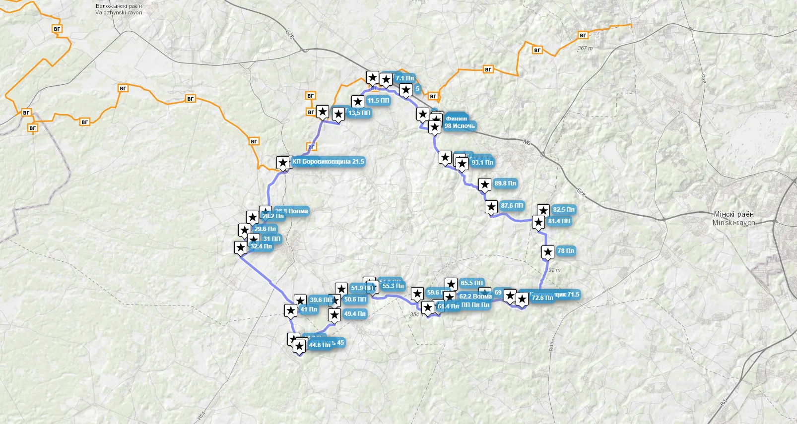 Велогонка  Налибоки 2017