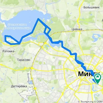 Спокойный маршрут на водохранилище