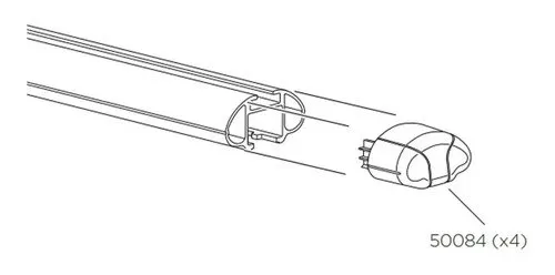Боковые заглушки THULE AERO END CAP 50084 для багажника на крышу (4 шт)