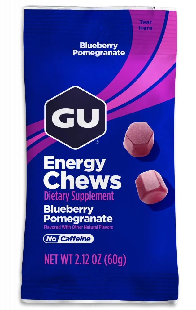 Конфеты жевательные GU Energy Chews Черника-гранат, 1 шт