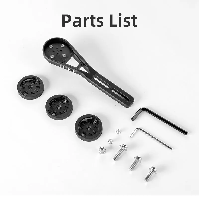 Многофункциональное крепление под руль GACIRON H25 для велофонарей GACIRON, для велокомпьютеров Garmin и камер GoPro, пластик