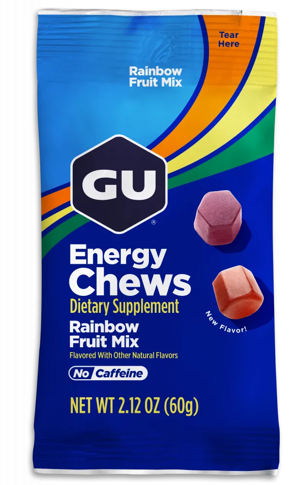Конфеты жевательные GU Energy Chews Радужный Фруктовый MIX, 1 шт