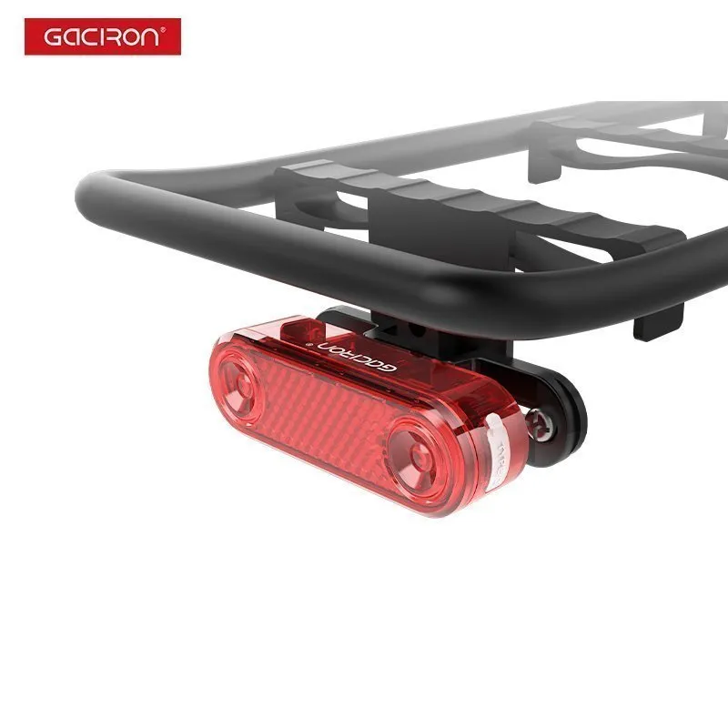 Задний велосипедный фонарь GACIRON W12BR с датчиком торможения, красный