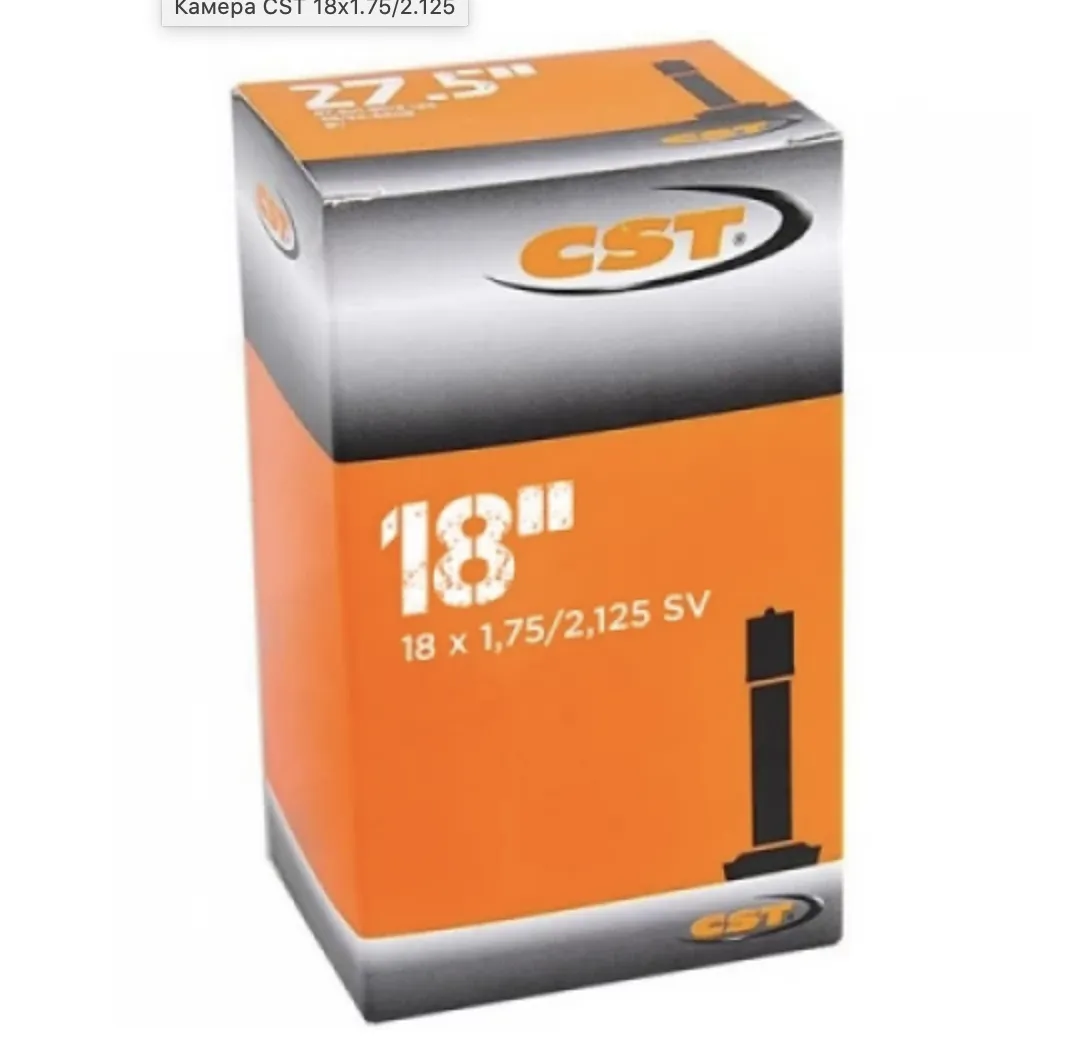 Велосипедная камера CST 18 * 1,75 / 2,125