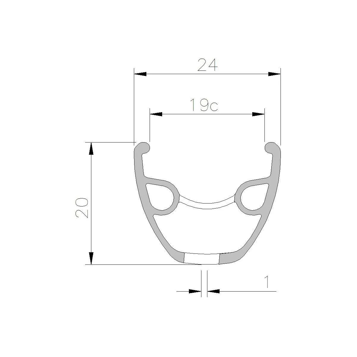 Обод Mach1 NEO DISC 29"(622-19, 32 отверст., AV нипель/ERD 598) 370608