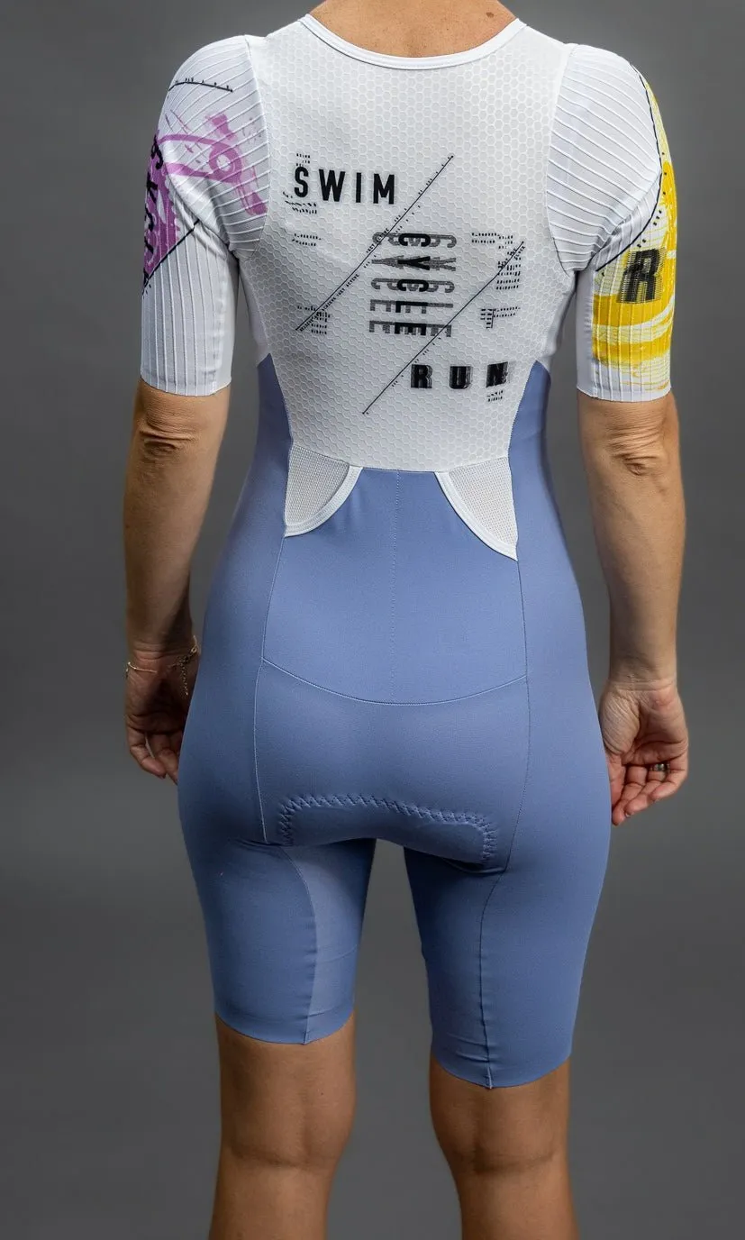 Трисьют женский QUEST TriColor Premium Triathlon Suit