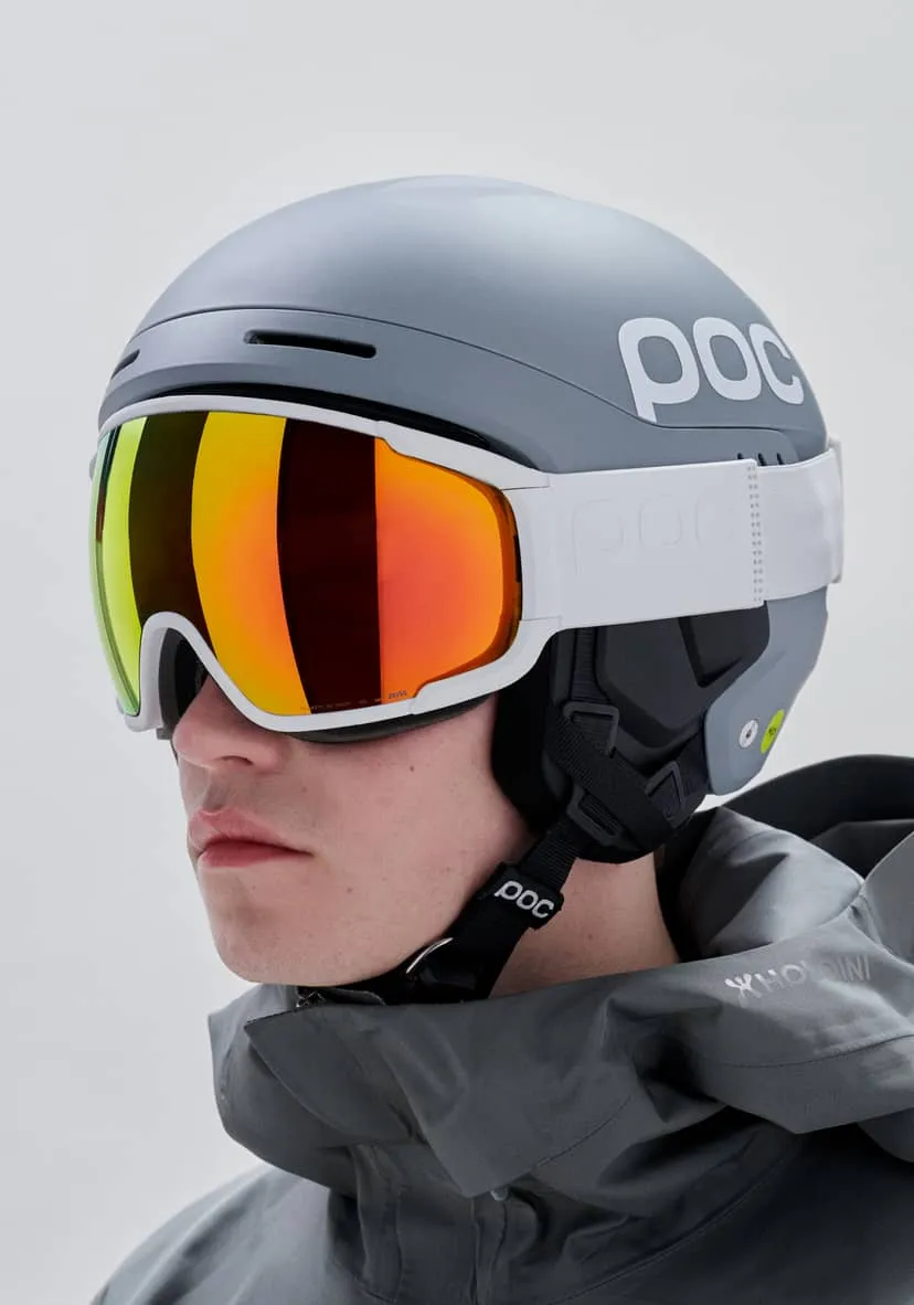 Горнолыжная маска POC Zonula Hydrogen White/Partly Sunny Orange