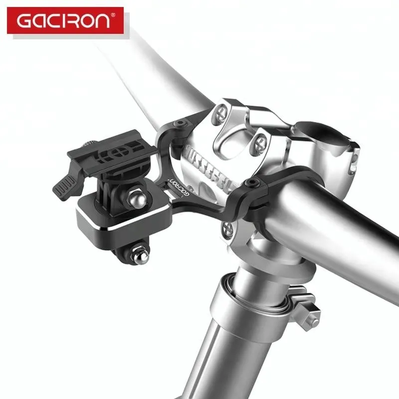 Многофункциональное крепление на руль GACIRON H09 для велофонарей GACIRON, для велокомпьютеров Garmin и камер GoPro, двойное крепление