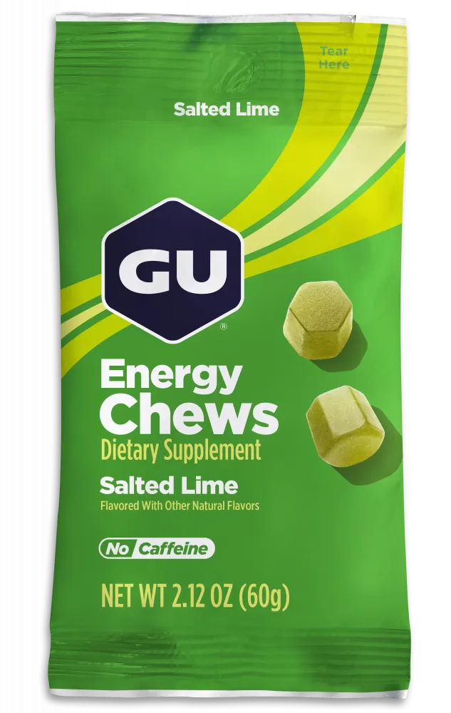 Конфеты жевательные GU Energy Chews Соленый лайм, 1 шт
