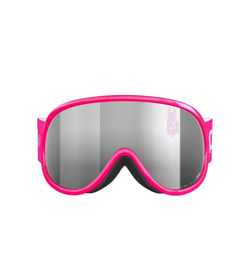Горнолыжная маска детская POCito Retina Fluorescent Pink/Partly Sunny Silver