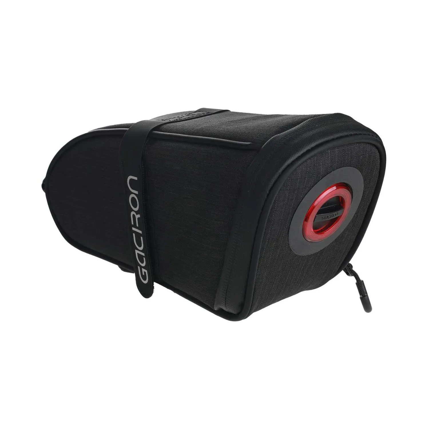 Велосумка подседельная с умным задним фонарем 2 в 1 GACIRON Birdnest-300, аэрошейп, размер M, черный