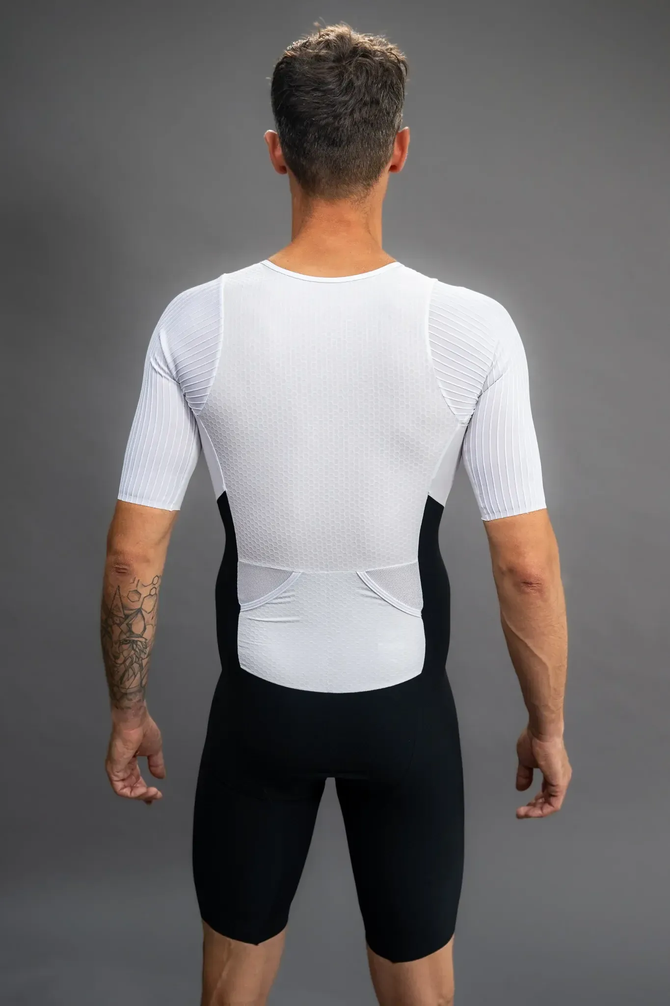 Трисьют мужской QUEST Black&White Premium Triathlon Suit