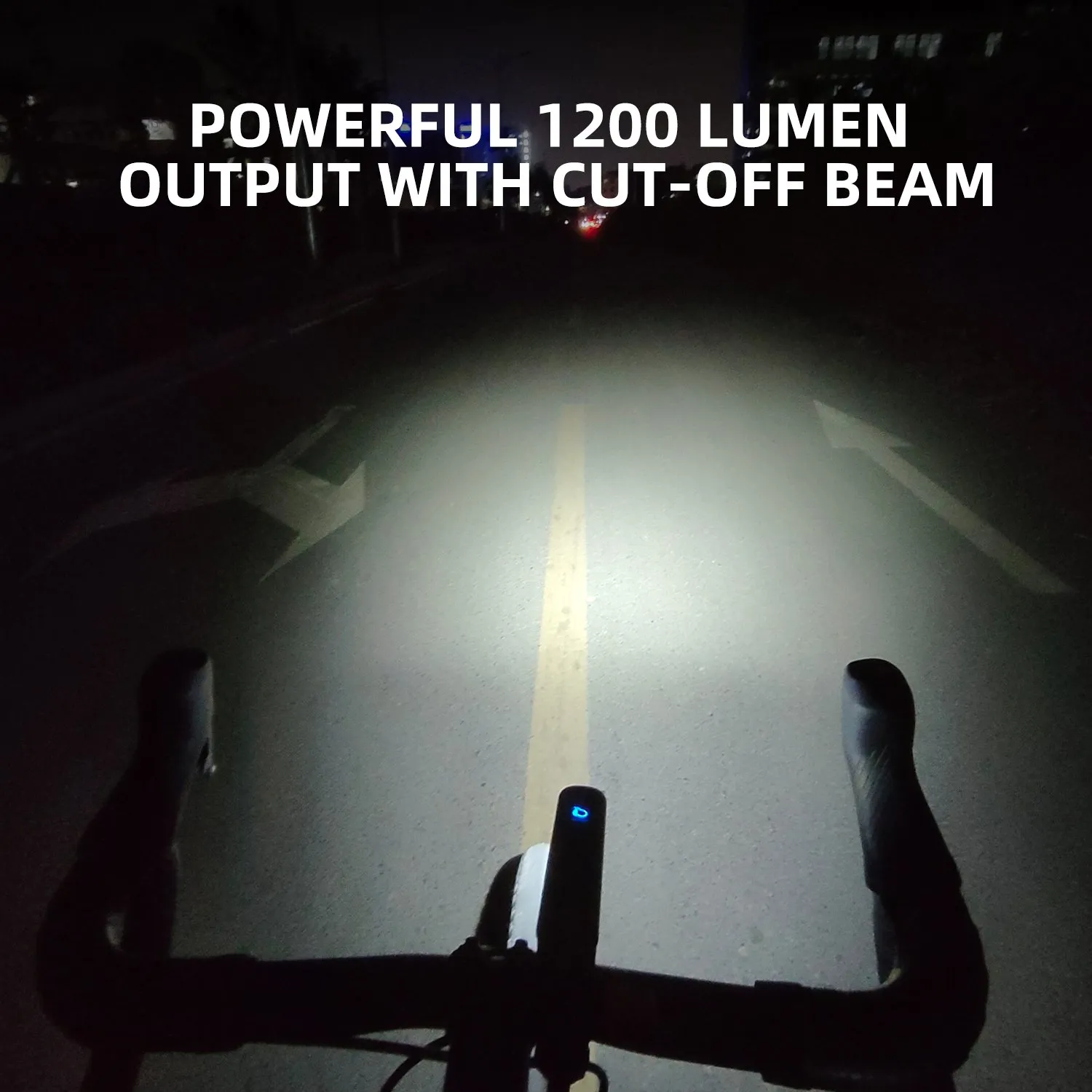 Велосипедный фонарь GACIRON Kiwi-1200, черный