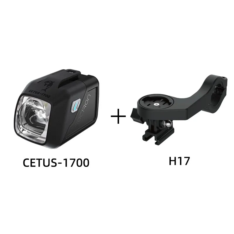 Аэродинамический велосипедный фонарь GACIRON Cetus-1700, черный